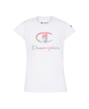 Little Girls Tie Dye C Script Short Sleeve Tee