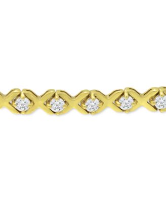 Cubic Zirconia XO Bolo Bracelet, Created for Macy's
