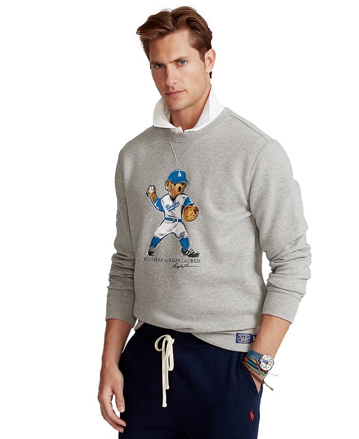 Los Angeles Dodgers Polo Ralph Lauren Bear Pullover Sweatshirt