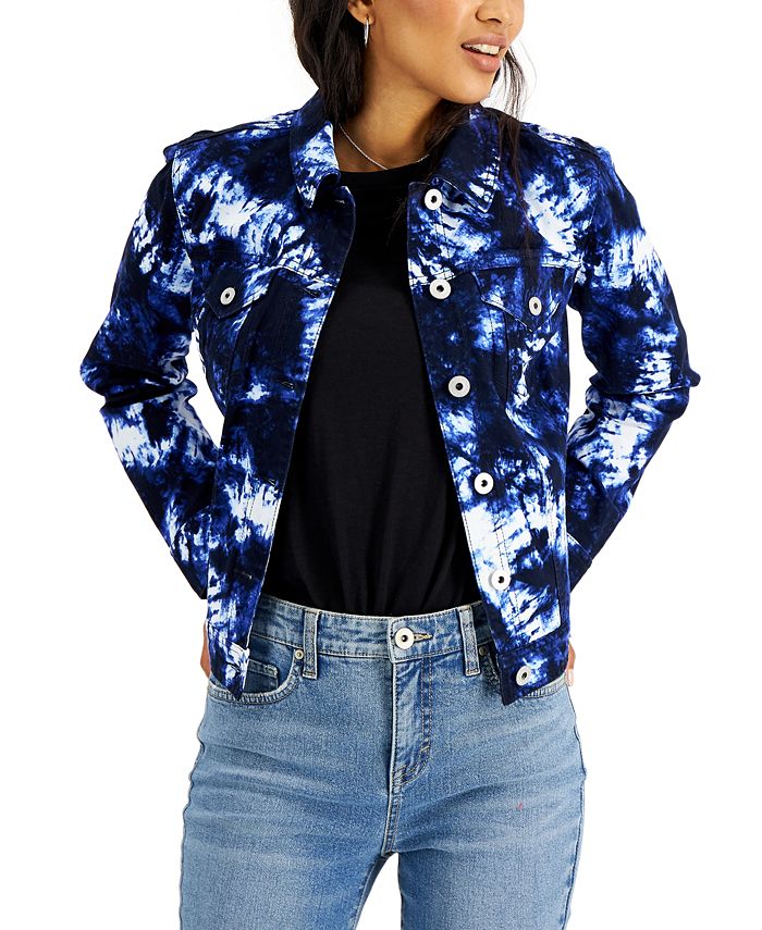 Style & Co TieDyed Denim Jacket, Created for Macy's Macy's