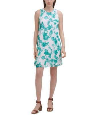 Calvin Klein - Printed Chiffon Dress