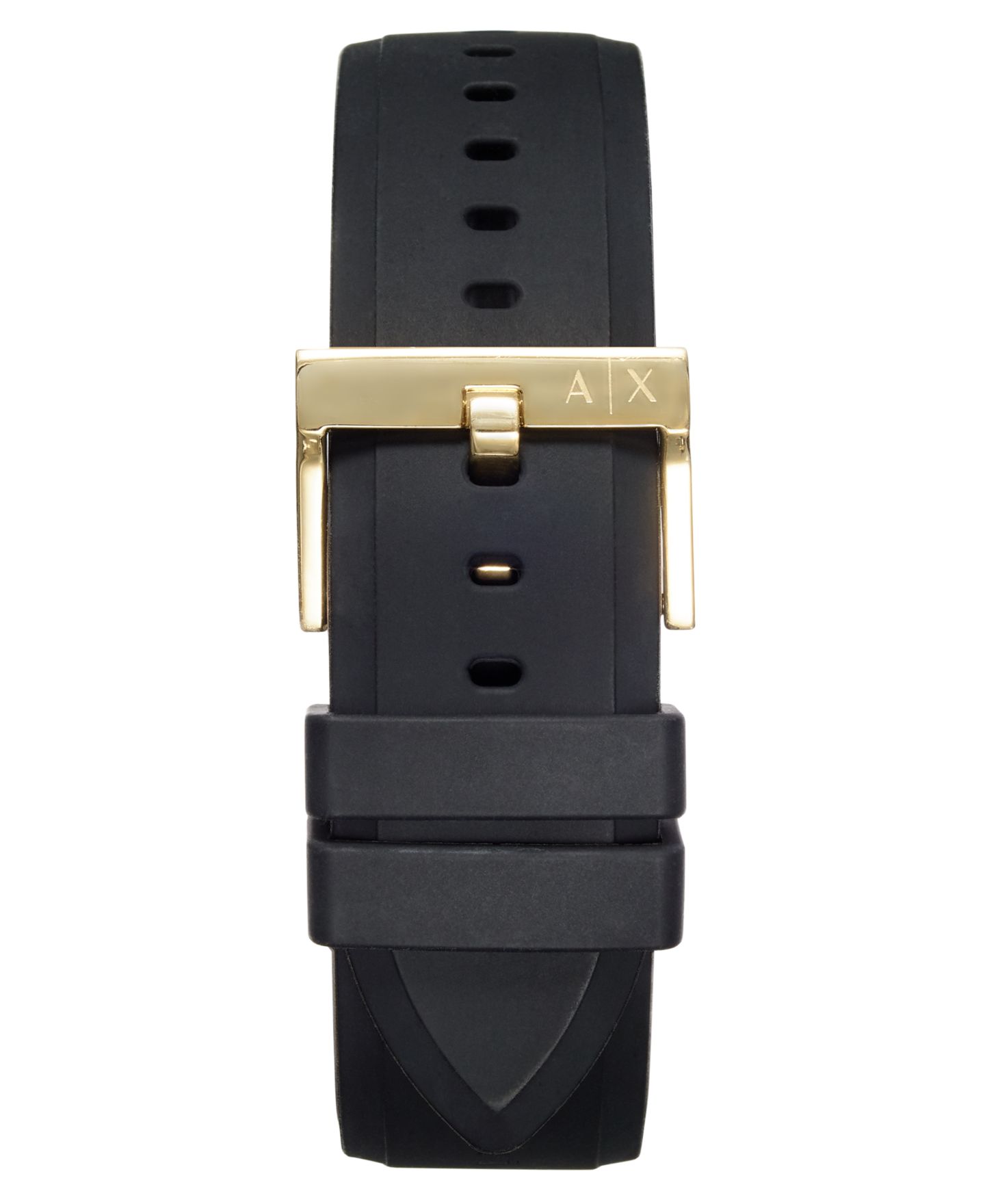 Мужские часы A|X Armani Exchange Chronograph Black Silicone Strap Watch 45mm Gift Set — фото 4