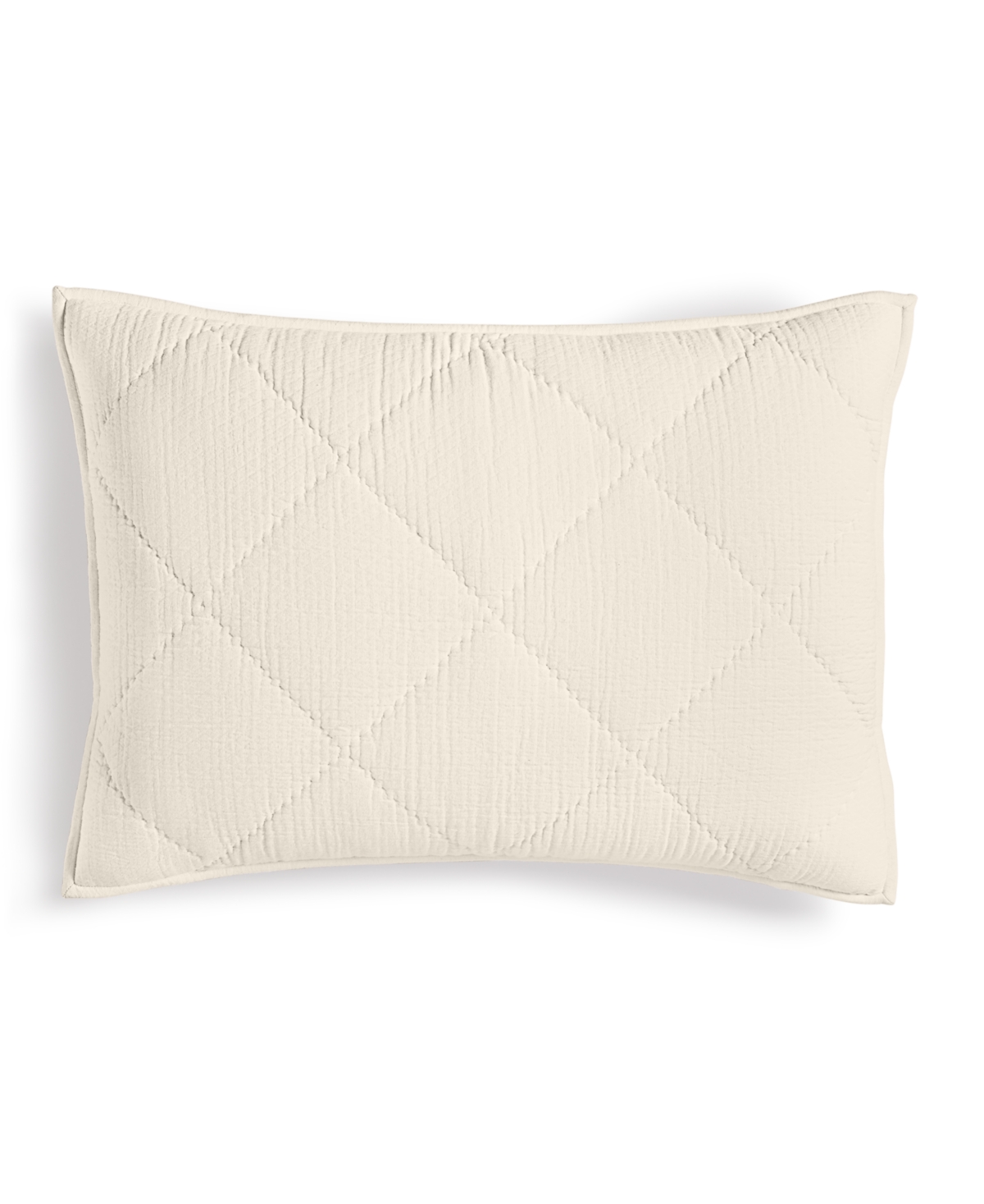 Closeout! Hotel Collection Dobby Diamond Quilted Sham, King, Created for Macy's - Natural