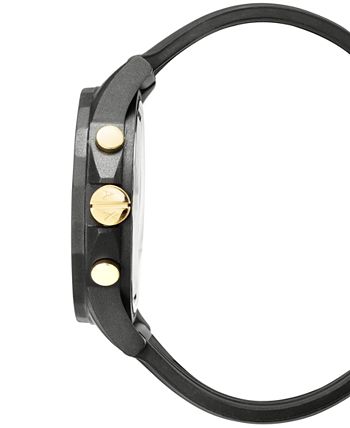 A|X Armani Exchange Men\'s Chronograph Black Silicone Strap Watch 45mm Gift  Set - Macy\'s