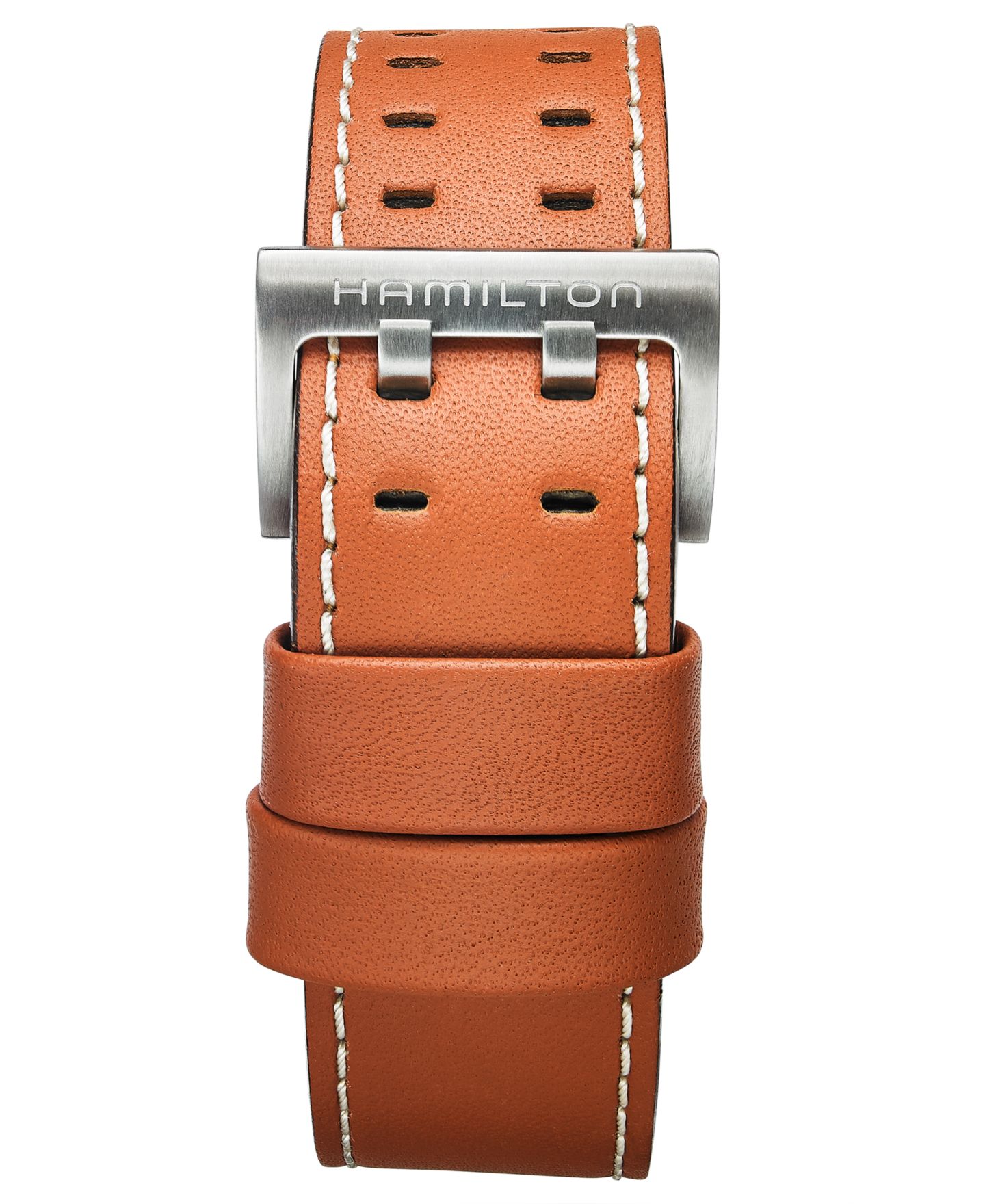 Мужские часы Hamilton Watch, Swiss Automatic Chronograph Khaki X-Wind Brown Leather Strap 44mm H77616533 — фото 4