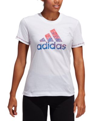 adidas Badge of Cotton Logo T-Shirt & Reviews - Tops - - Macy's