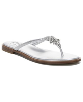 silver flip flops cheap