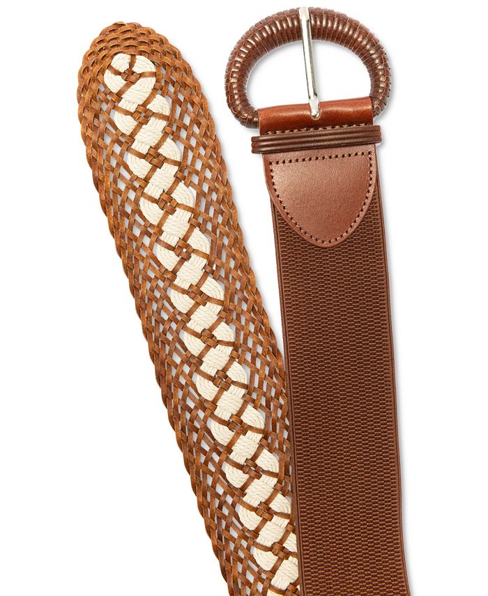 INC International Concepts Braided Stretch Belt, Created for Macy's ...