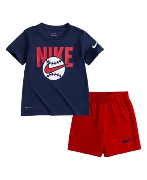 Nike Little Boys Dri-Fit Shorts Set 2 Piece