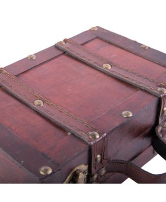 Old Fashioned Small Suitcase with Straps