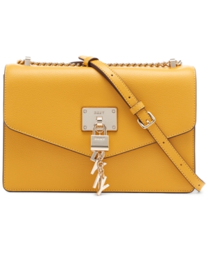 Dkny Elissa Large Leather Shoulder Flap