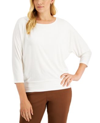 JM Collection Banded Hem Top, Created for Macy's - Macy's