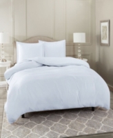 Super Soft Double Brushed Microfiber 3 Pc. Duvet Cover Set, Queen - Ice Blue