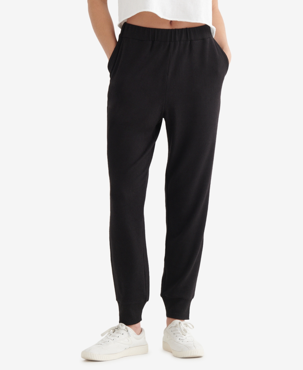 Women's Cloud Jersey Easy Joggers - Jet Black