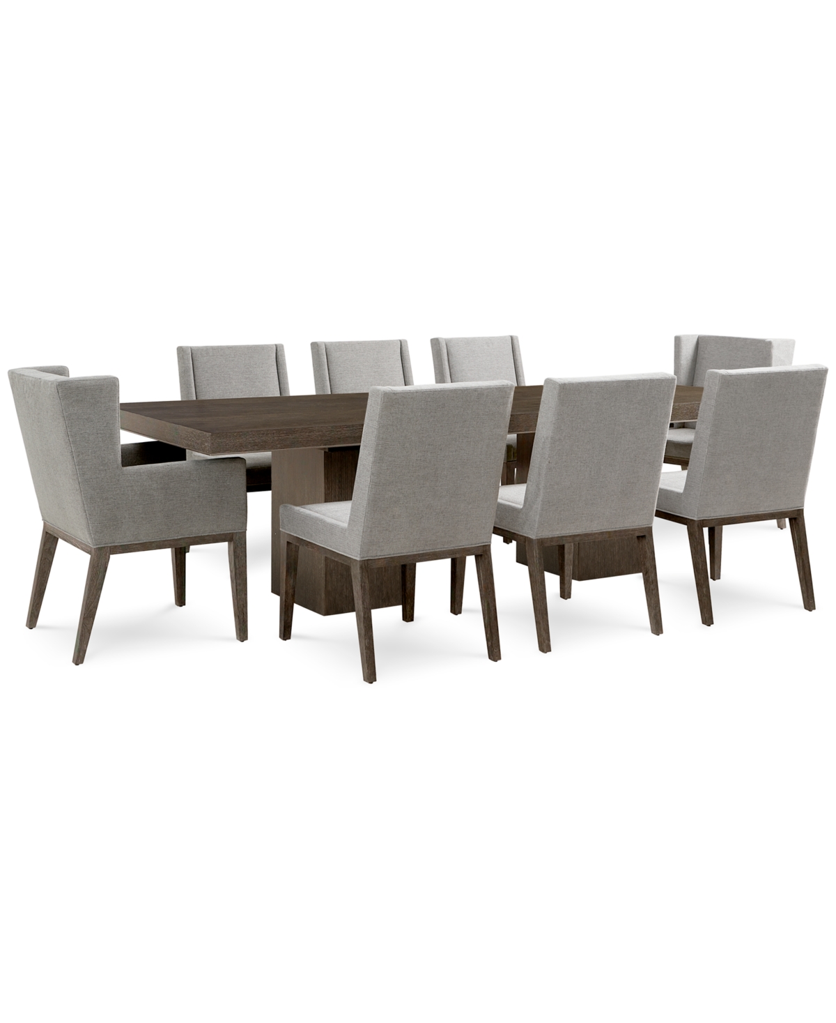 11592354 Lille 9pc Dining Set (Table, 6 Side Chairs & 2 Arm sku 11592354