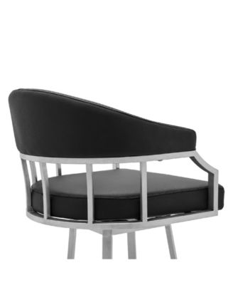 Palmdale Swivel Modern Faux Leather Bar and Counter Stool