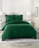 Super Soft Double Brushed Microfiber 3 Pc. Duvet Cover Set, Queen - Hunter