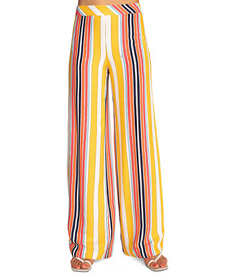 Trina Turk Striped Wide-Leg Pants - Macy's