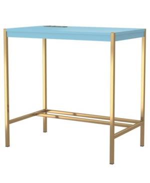Furniture Of America Eldry Rectangle Writing Desk In Blue