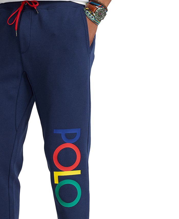 ralph lauren double knit joggers grey