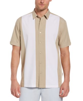 Cubavera Men's Colorblock-Panel Shirt - Macy's
