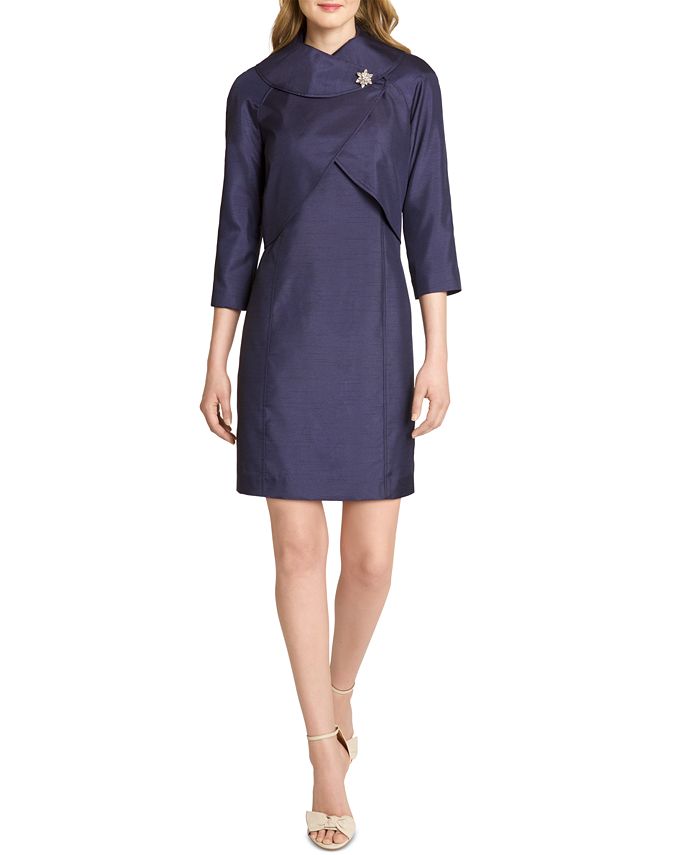 Tahari ASL Wrap Jacket & Dress Suit Macy's