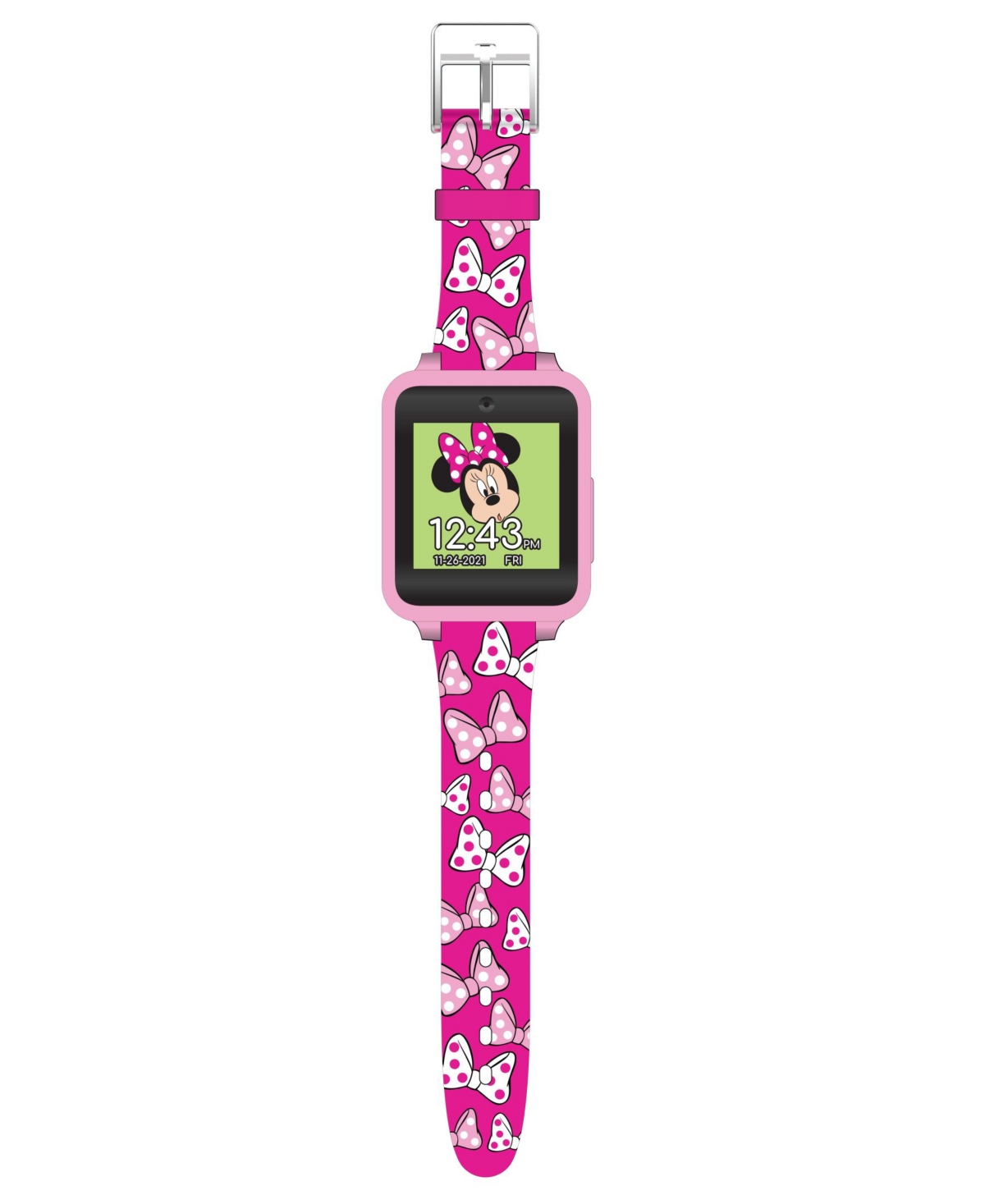 Minnie Mouse Kid's Touch ScreenSilicone Strap Smart Watch, 46mm x 41mm - Pink