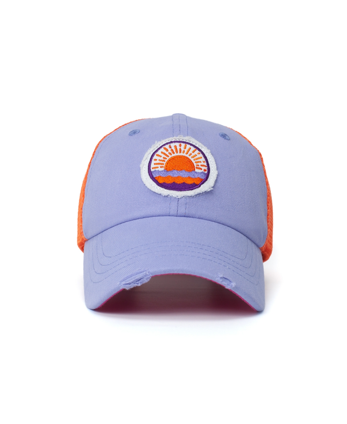 Salty Kids Adjustable Snap Back Mesh Lilac with Sun Patch Trucker Hat