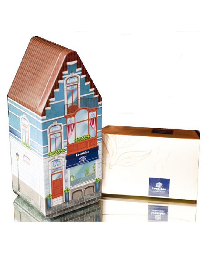 Leonidas Chocolate Belgian Tin House, 1/2 LB - Macy's