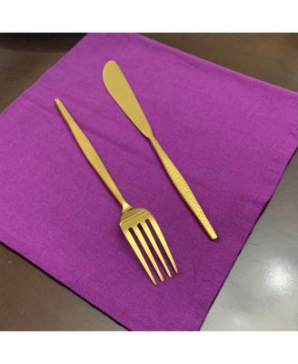 20 Piece Gold Flatware Set, Service for 4
