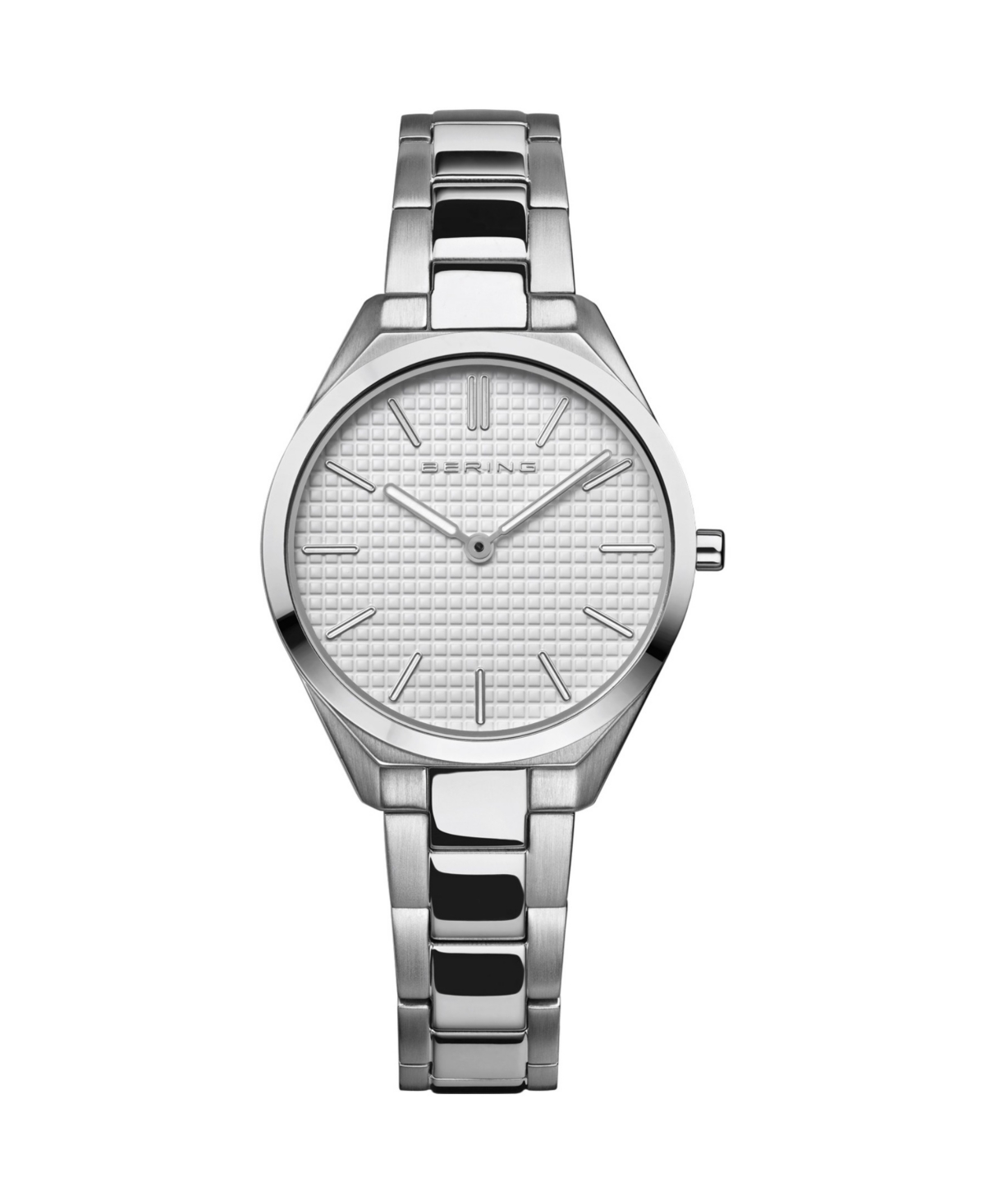 Women's Ultra Slim Silver-Tone Stainless Steel Bracelet Watch 31mm - Silver-tone
