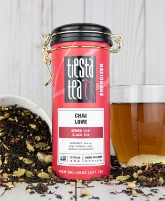 Chai Love Loose Leaf Tea and Brewbasket Set, 2 Piece