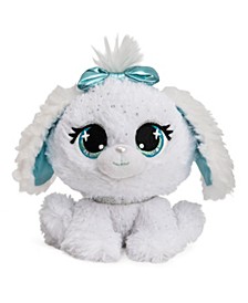 GUND P.Lushes Designer Fashion Pets Bianca Blings Puppy Premium Stuffed Animal Stylish Soft Plush Dog with Glitter Sparkle, For Ages 3 and Up, White and Blue, 6”