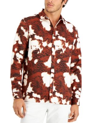 INC International Concepts - Men's Cowhide Print Shirt