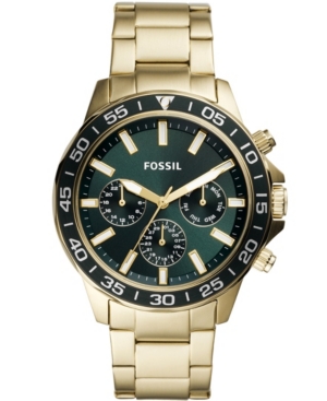 Fossil Men's Bannon Multifunction Gold-tone Stainless Steel Bracelet Watch 45mm