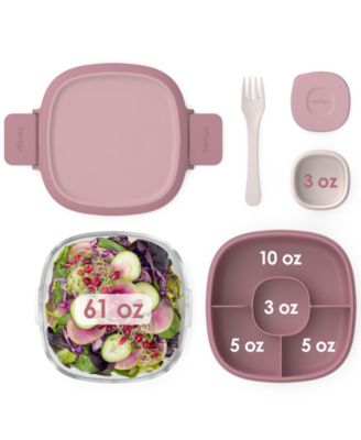 Glass Leak-Proof Salad Container  