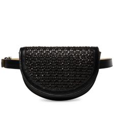 Woven Flap Belt Bag