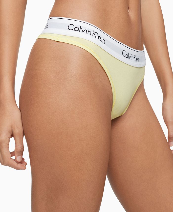 Calvin Klein Modern Cotton Thong White F3786 - Free Shipping at