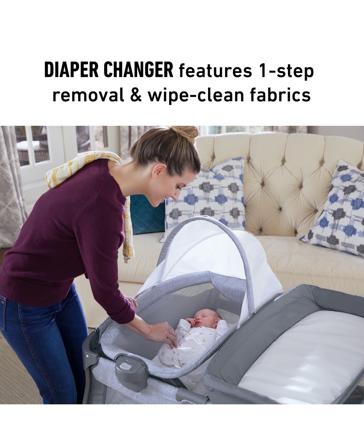 Graco Pack 'n Play Quick Connect Portable Bassinet Playard