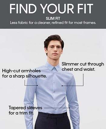 Calvin Klein Men's Slim-Fit Stretch Flex Collar Dress Shirt, Online ...