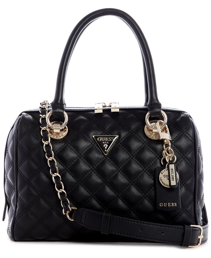 GUESS Cessily Box Satchel - Macy's