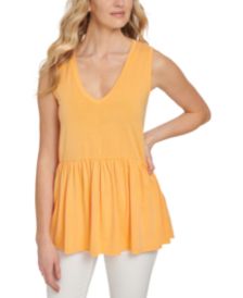 Sleeveless Peplum Top