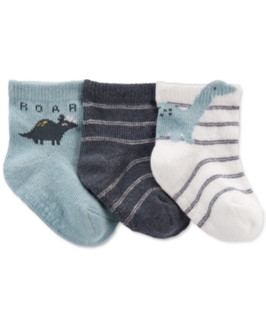 Carter's Baby Boys 3-Pack Dinosaur Booties