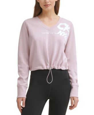 Calvin Klein - Women's Cinched Logo Sweatshirt