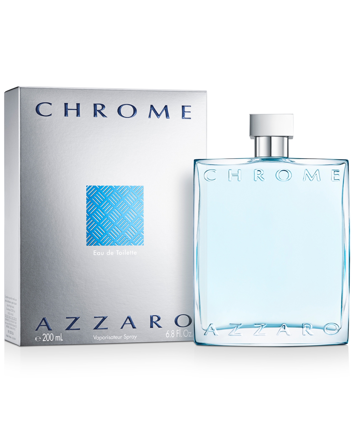 Shop Azzaro Men's Chrome Eau De Toilette Spray, 6.8 Oz.