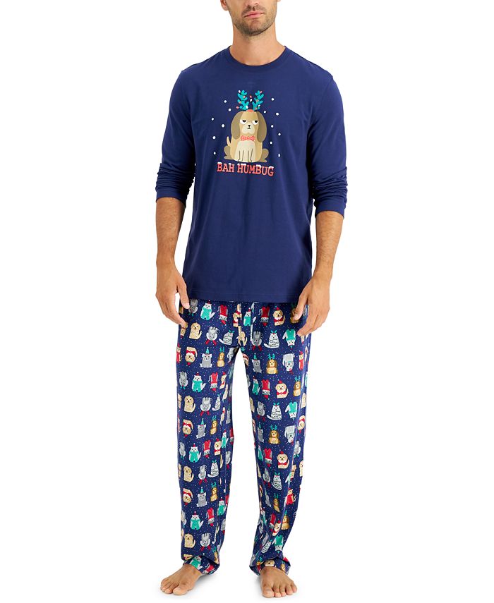 Family Pajamas Matching Men's Bah Humbug Family Pajama Set, Created for ...