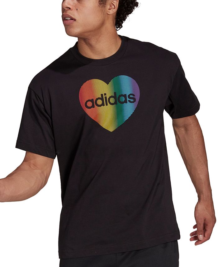etc. mando espada adidas Pride Rainbow Heart T-Shirt - Macy's
