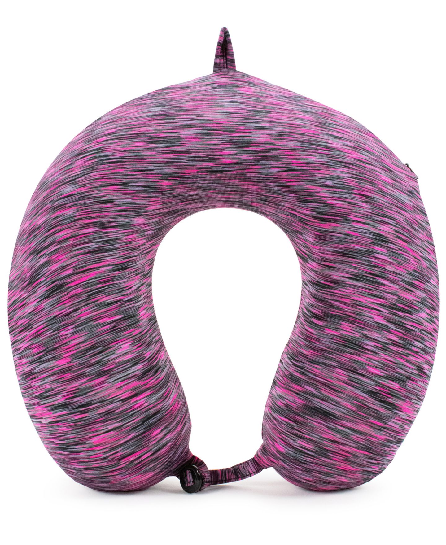 Подушка Miami CarryOn Memory Foam Travel Neck Pillow, цвет: Розовый / Чёрный — фото 1