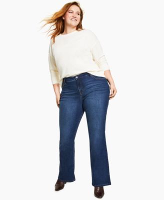 Style & Co - High-Rise Boot-Cut Jeans