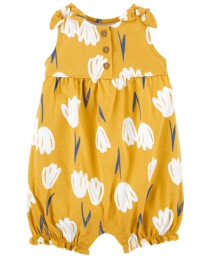 Baby Girls Floral Jersey Romper